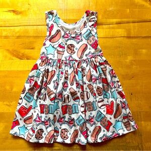Mila & Rose 🇺🇸 Patriotic Twirl Dress - EUC 3T